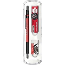 Starseven Scrikss Office Graphx 3'lü Set Versatil Kalem 0.5 mm Kırmızı, Silgi, Min.