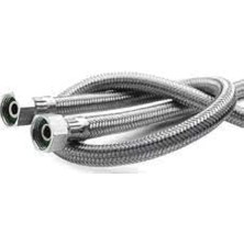 Starseven Tepe Robot Duş 1/2-1/2 Dişi-Dişi Çelik Flex Bağlantı Hortumu 60,70,80,90,100 cm (100 Cm)
