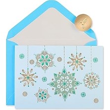 Starseven Papyrus Zarflı Kutulu Noel Kartları, Sezonun Ihtişamı, Kar Taneleri, 12 Adet