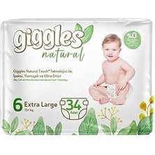 Starseven Giggles 6 Numara Extra Large 1 Paket 34 Adet