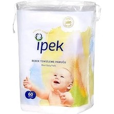 Starseven Ipek Bebek Temizleme Pamuğu, Beyaz, 60 Adet