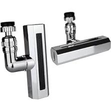 Starseven Deluxe Krom Gümüş Perlatör Musluk Ucu, 4 Fonksiyonlu, 360° Oynar Başlıklı, Geniş Şelale Akışlı, Ban