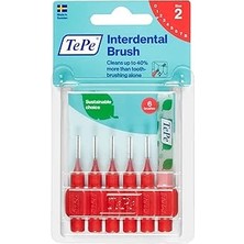 Starseven Tepe Blister 0.5 mm - Kirmizi Diş Arayüz Fırçası (1 x 6 Adet)