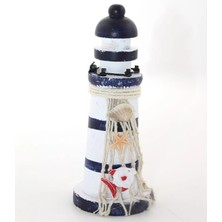 Dekofon Ahşap Marin Deniz Feneri Model 7