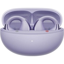 Shop A Way C30 (QT33) Crossky Kablosuz Küpe Kulaklık 4 Mikrofon Enc Ipx5 Bluetooth 5.4 Mor