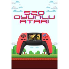 Dekofon 520 Retro Oyunlu El Konsolu Atari Oyun Konsolu Taşınabilir