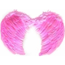 Dekofon Pembe Melek Kanadı Kostümü Küçük