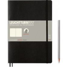 Leuchtturm 1917 Composition Notebook, B5, Yumuşak Kapak, 123 Sayfa Not Defteri, Noktalı, Black 349298
