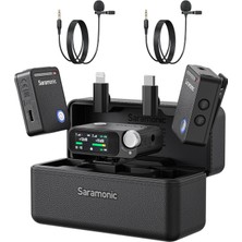 Shop A Way Saramonic Ultra Kablosuz Yaka Mikrofon, 32-Bit Float Kayıt, Zaman Kodu Senkronizasyonu, Gürültü Enge