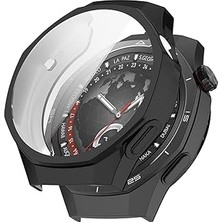 Starseven Microsonic Watch Gt 6 46MM Kılıf Ekranı Tam Kaplayan 360 Full Round Silicone Siyah