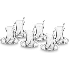 Shop A Way Velena 18 Parça 6 Kişilik Çelik Çay Seti