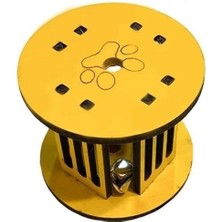 Arthurs Mini Silindir Eğlenceli Renkli Sağlam Küçük Pati Izi Şekilli Kedi Oyuncağı