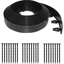 Shop A Way Easyflex 3220E-40C Duvar Kenarı Kazıklı, 6,4 cm Yükseklik, Düz Üst Yüzey, Plastik, Ahşap Damarı, 10