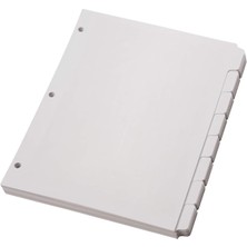 Shop A Way Oxford Bağlayıcı Bölücülerde Boş Yazma, 1/8 Kesilmiş Sekmeler, 8 Sekmeli Sette 3 Delik Delme Bölücül