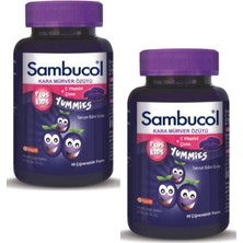 Shop A Way Sambucol Plus Kids Yummies Kara Mürver 60 Adet 2'li