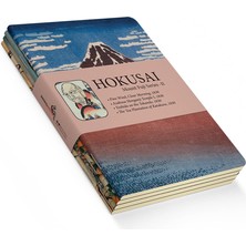 Shop A Way Mount Fuji Series Iı - A6, Hokusai 4'lü Defter Seti Iı, Çizgisiz, Toplam 192 Sayfa, Her Biri 48 Sayf