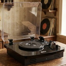 Midex Mtx-356 Nostaljik Pikap Plak Çalar (Şarjlı Bluetooth Aux Hoparlörlü 3 Devir) İğne Dahil