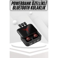 Dekofon Kablosuz Bluetooth Kulaklık Powerbank Özellikli Göstergeli Hd Mikrofon