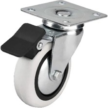 Dekofon Eco Lounge Hts 353 - 75X25 mm Pvc Makaralı Tablalı Frenli Teker 4 Adet