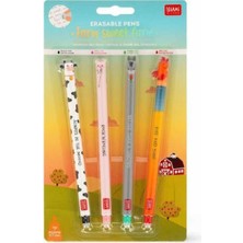 Legami Silinebilir  4'lü Jel Kalem Seti 0.7 mm Farm City