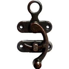 Dekofon Eco Lounge Kancalı Yay Gözü, Ahşap Kutu Klipsi - Büyük, Antik, 100 Adet