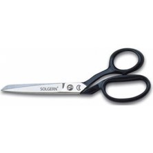 MiraLive 232-8 Tekstil / Yatık Regula Makası No: 8 Inç / 20,32 cm - Nikel Kaplama, Siyah Saplı