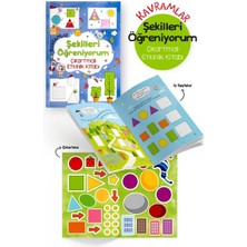 Kyops Kavramlar – Şekilleri Öğreniyorum – Çıkartmalı Etkinlik Kitabı - 3 Yaş +