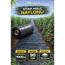 Procover / Malç Naylonu / Uzunluk 1000 Metre / Genişlik 90 cm / Kalınlık 30 Mikron / Siyah / Deliksiz / Malç Naylonu