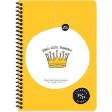 Shop A Way Hisli Şeyler A5 Spiralli Akademik Ajanda - Kralı Gelse Tanımam
