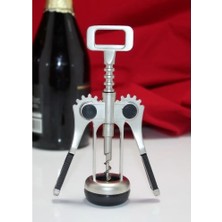 Dekofon Paslanmaz Çelik Tirbuşon Şarap Açacağı Model 4