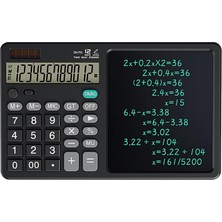 Shop A Way Büyük El Yazma LCD Not Defteri ile 12 Basamaklı Masaüstü Hesap Makinesi. Ofis, Okul, Ev Için Güneş E
