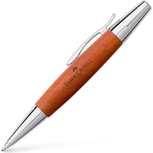 Shop A Way Faber-Castell E-Motion Tükenmez Kalem, Krom/ahşap Gövde, Mekanizmalı, Kahverengi, B Uç, Yüksek Kapas