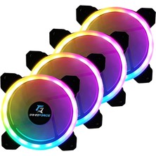 Shop A Way Dualrıng 4X120MM Sese Duyarlı A-Rgb Kasa Fanı