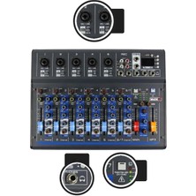 Shop A Way MDX-07FXU 7 Kanal Ses Mikseri Deck Mikser (Kayıt USB Efekt)