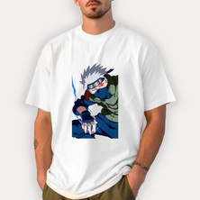 Kidilia Anime Tasarımlı %100 Pamuku Bisiklet Yaka Unisex T-Shirt