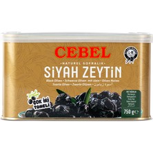 Cebel Siyah Zeytin İri  750 gr  Teneke