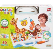 Dekofon URT014-001 Birlik, 3D Eğitici Matkap Seti Hayvanlar Özel Fiyatlı Ürün