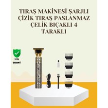 Dekofon Şarjlı Titanyum Bıçaklı Saç ve Sakal Kesme Makinesi