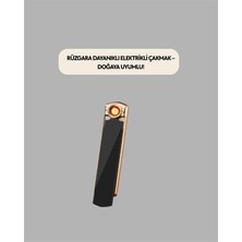 Dekofon Plazma Ark Teknolojili Elektrikli Çakmak – Dokunmatik, LED Göstergeli, Şarj Edilebilir