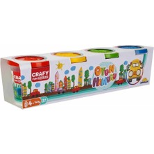 Dekofon Crafy 4'lü Oyun Hamuru 520 Gr.