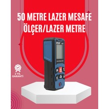 E-Woman 50 Metre Lazer Ölçüm Cihazı Alan ve Mesafe Hesaplama - Lisinya