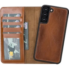 Dekofon Samsung Galaxy S22 Plus Uyumlu Deri Cüzdanlı Kılıf Mwwn RST2EF