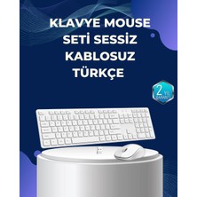 Dekofon USB Alıcılı Kablosuz Klavye Mouse - Geniş Uyumluluk, Sessiz Tuşlar