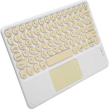 Dekofon Touchpad Uyumlu Bluetooth Klavye Slim Kablosuz Wifi Q Klavye
