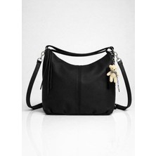 Avca Kadın Suni Deri Ayarlanabilir Omuz Askılı Ayıcıklı Omuz ve Sırt Çantası Olabilen Omuz Çantası