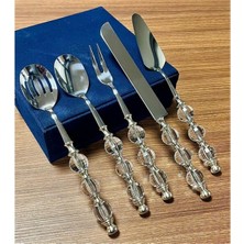 Roykıng Royking Rustik Gümüş 5’li Servis Seti | Doğal ve Zamansız Sunumlar