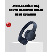 Nevamel Kablosuz Bluetooth Kulaklık 5.0 18 Saat Kullanım Dinamik Sürücü Siyah