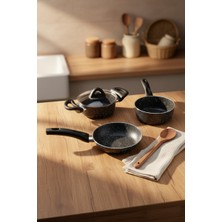 Bernardo Sakura  4  Parça Tencere Seti Gri