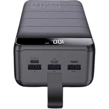Dekofon Powerbank Çoklu Şarj Girişi 50.000 Mah Taşınabilir Dijital Göstergeli