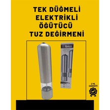 Dekofon Pil Ile Çalışan Elektrikli Baharat Öğütme Cihazı Ergonomik Şeffaf Gövde